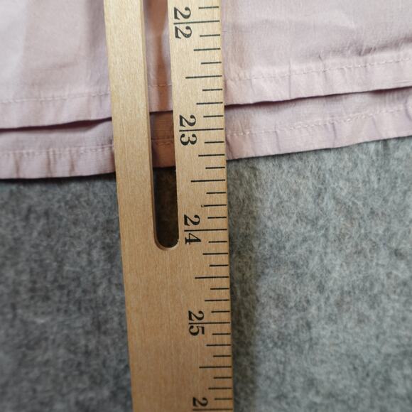 MaxMara Top Womens 6 Silk Blend Button Front Blush Pink Long Sleeve Collared - Picture 10 of 11